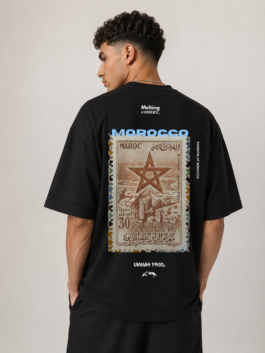 T SHIRT OVERSIZE MOROCCO NOIR