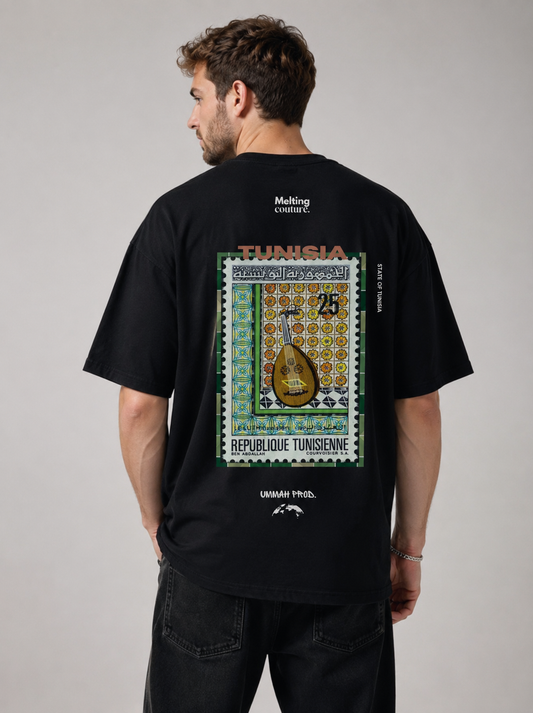 T SHIRT OVERSIZE TUNISIA NOIR