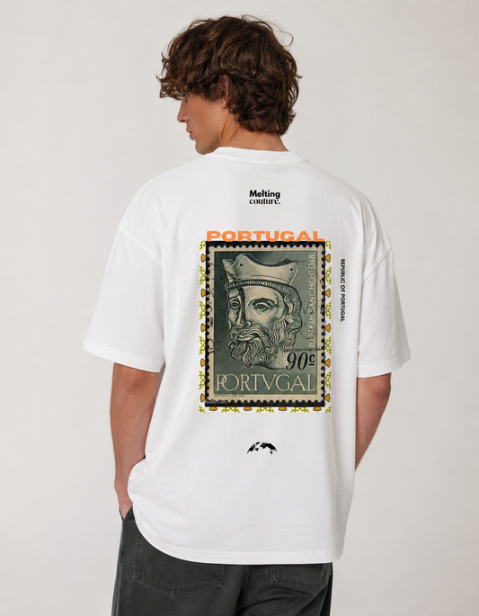 T SHIRT OVERSIZE PORTUGAL BLANC