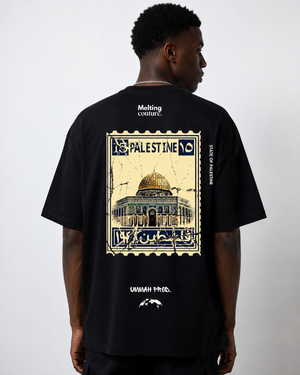 T SHIRT OVERSIZE AL AQSA NOIR