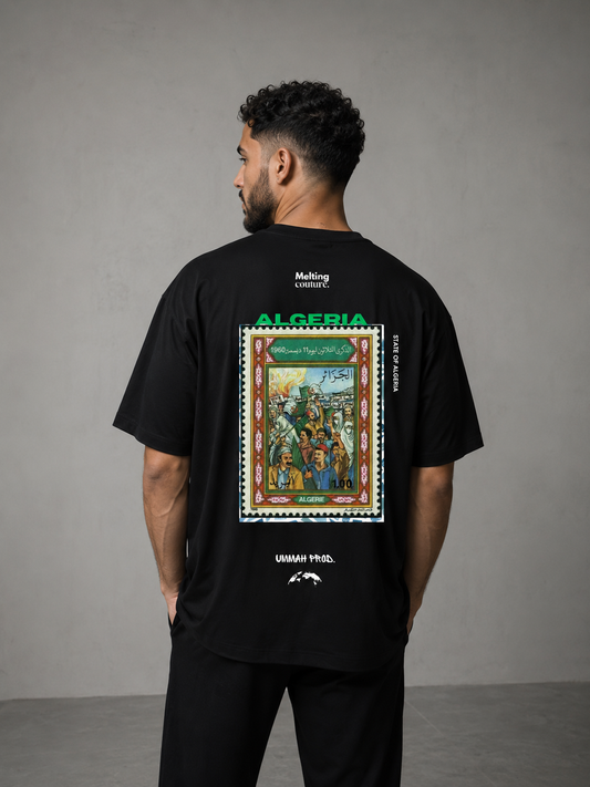 T SHIRT OVERSIZE ALGERIA NOIR