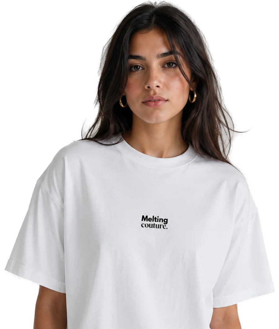 Mannequin portant un t-shirt oversize Melting Couture