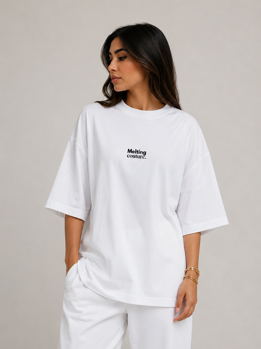 T SHIRT OVERSIZE AMOUR BLANC
