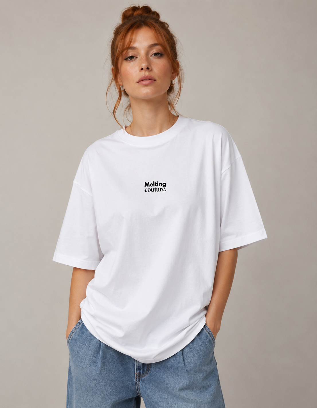 T SHIRT OVERSIZE FRANCE BLANC