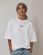 T SHIRT OVERSIZE KEFFIEH BLANC