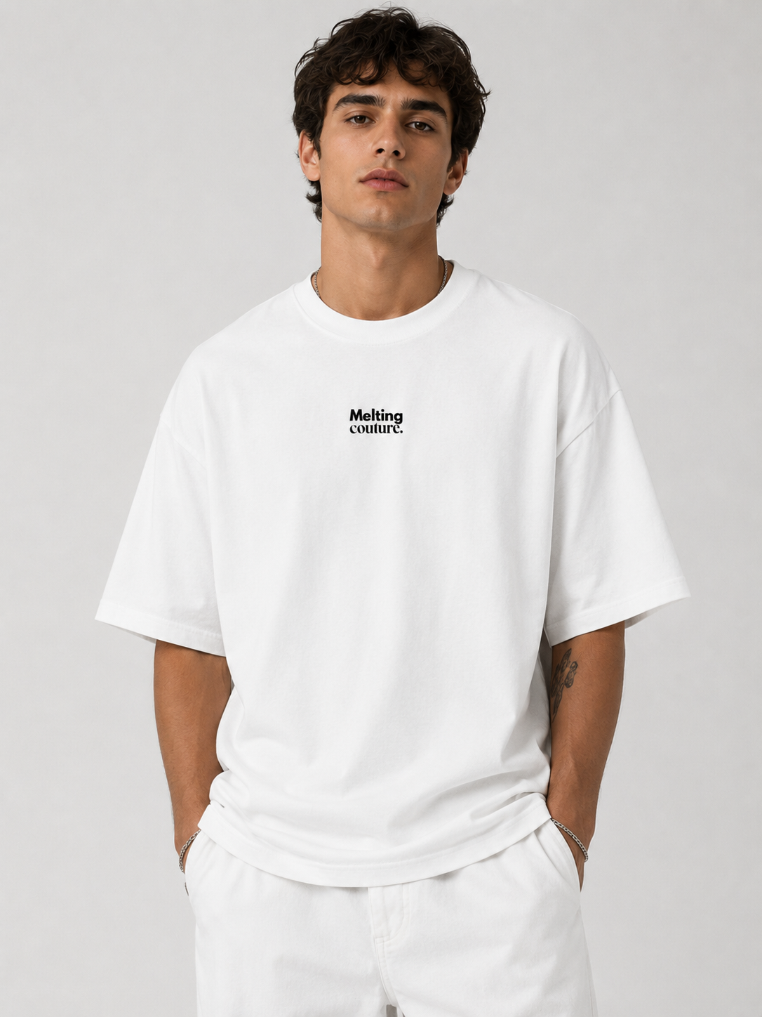 T SHIRT OVERSIZE COLOMBIA BLANC