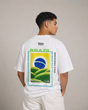 T SHIRT OVERSIZE BRAZIL BLANC