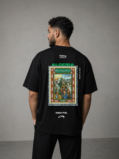 T SHIRT OVERSIZE ALGERIA NOIR