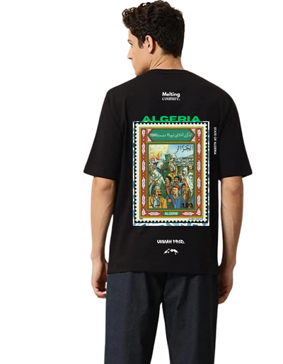 T SHIRT OVERSIZE ALGERIA NOIR