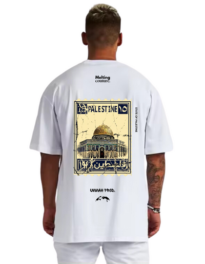 T SHIRT OVERSIZE AL AQSA BLANC