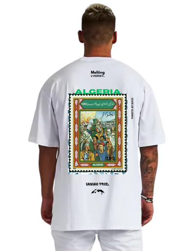 T SHIRT OVERSIZE ALGERIA BLANC