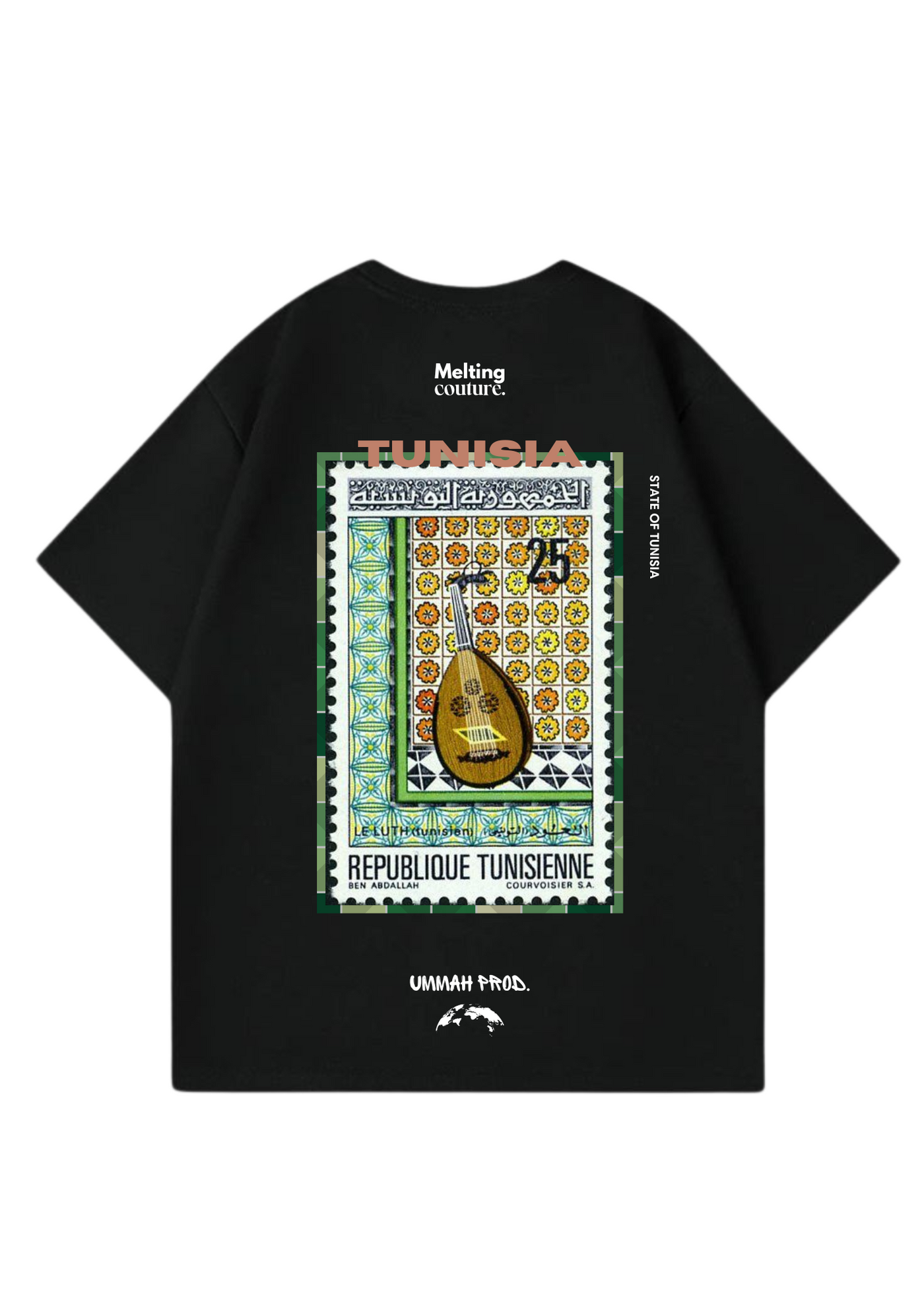 T SHIRT OVERSIZE TUNISIA NOIR