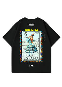 T SHIRT OVERSIZE SPAIN NOIR