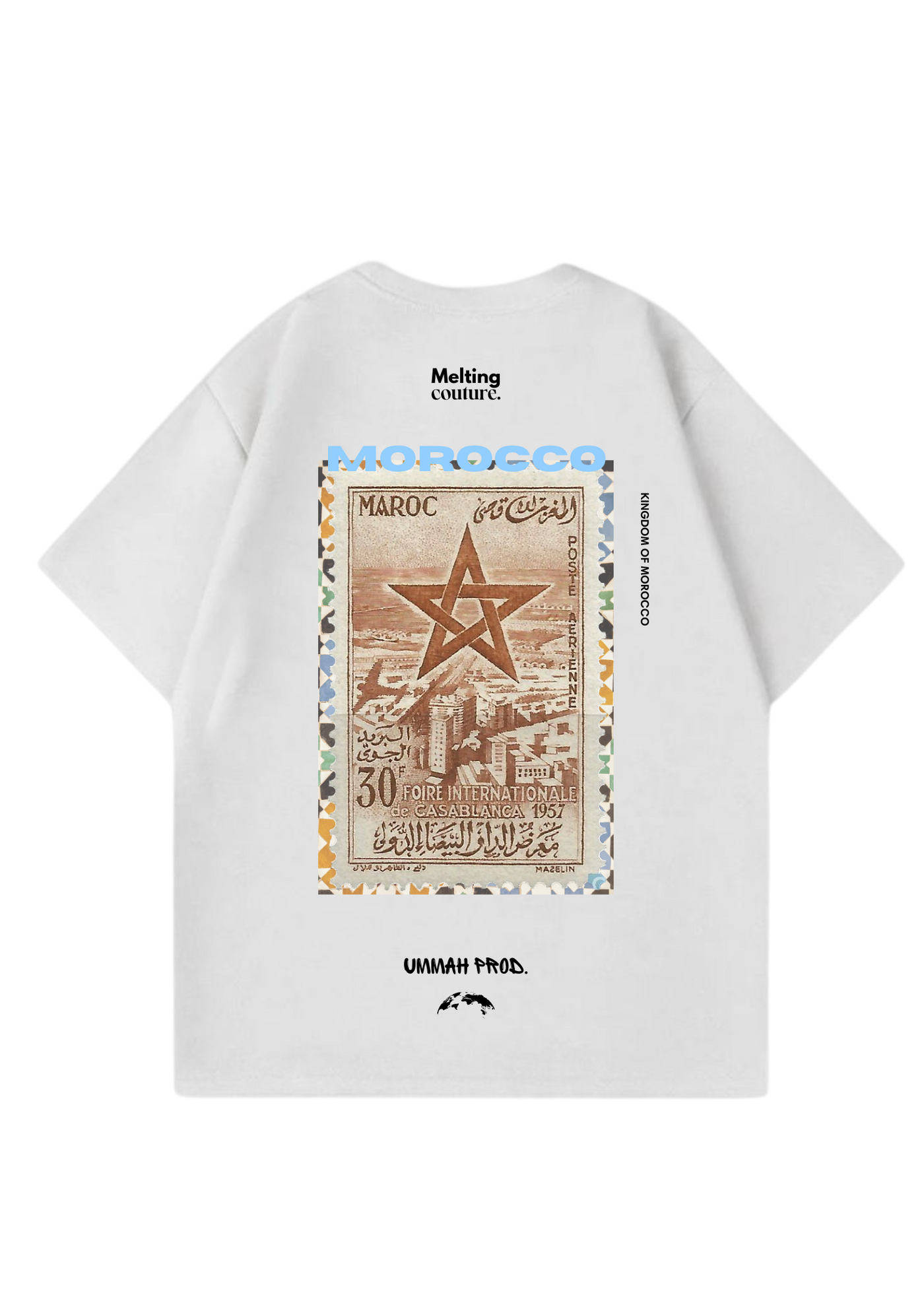 T SHIRT OVERSIZE MOROCCO BLANC