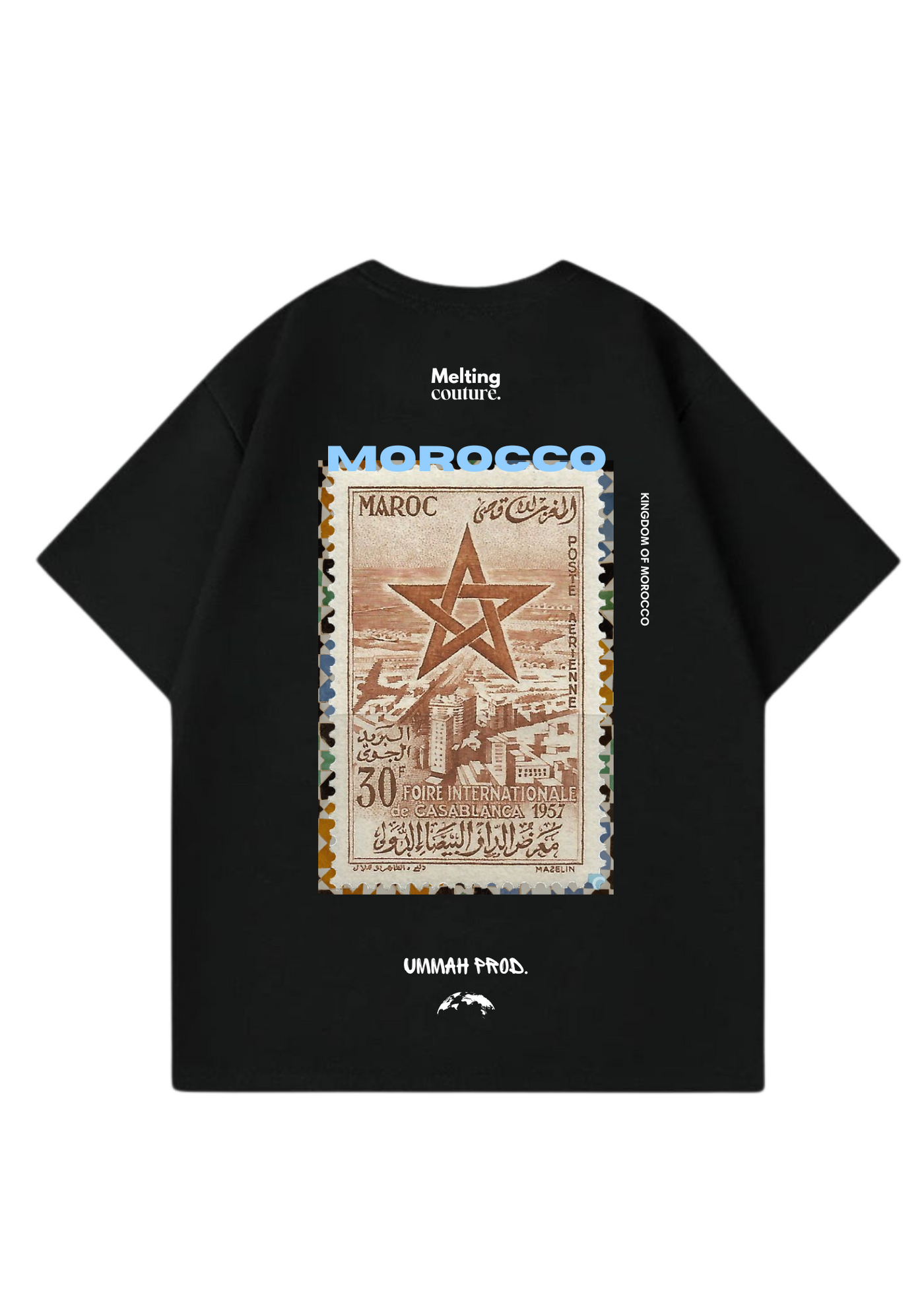 T SHIRT OVERSIZE MOROCCO NOIR